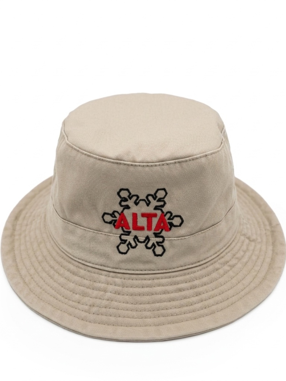 Khaki Cotton Bucket Hat Alta Ski Area